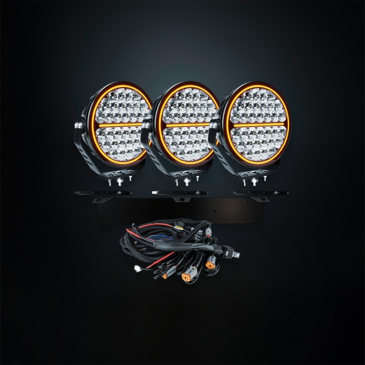 Proiector LED Omologat, Strands Siberia NR 3x 9" - EDK.ro