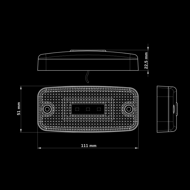 Proiector LED Omologat Pentru Poziții, Strands Freedom Legacy - EDK.ro