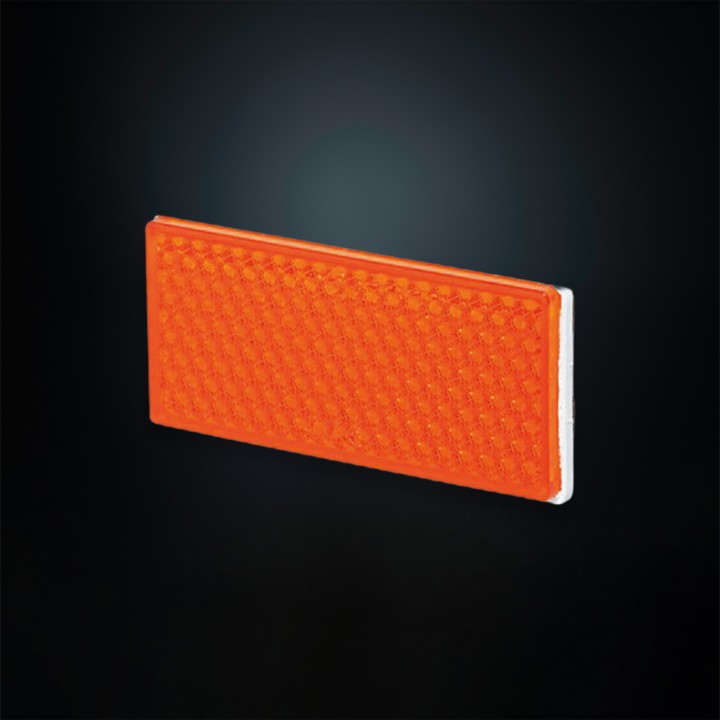 Reflector, Strands, Color Amber, Rectangular, 4 Pack - EDK.ro