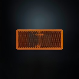 Reflector, Strands, Color Amber, Rectangular, 4 Pack - EDK.ro