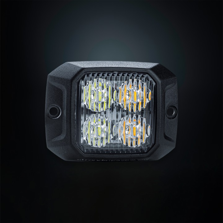 LED Warning Light, Strands Duo, White/Amber - EDK.ro