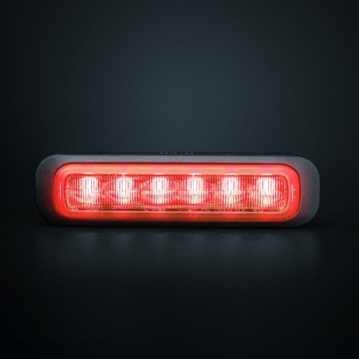 Proiector LED Omologat, Strands Dark Knight, Roșu - EDK.ro