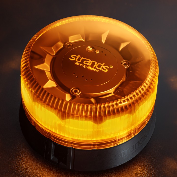 Girofar LED Omologat de Avertizare, Strands Freedom Black Raven Pharos, Culoare Amber - EDK.ro