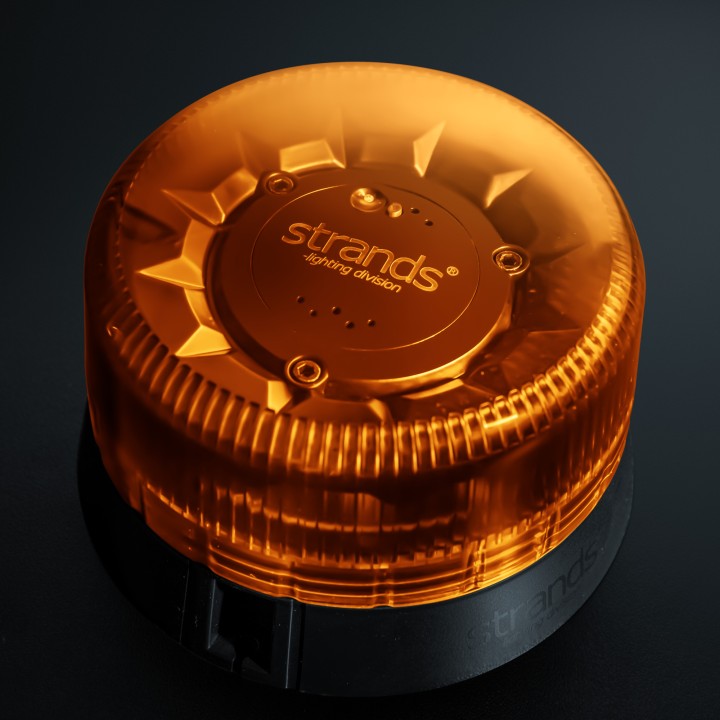 Girofar LED Omologat de Avertizare, Strands Freedom Black Raven Pharos, Culoare Amber - EDK.ro