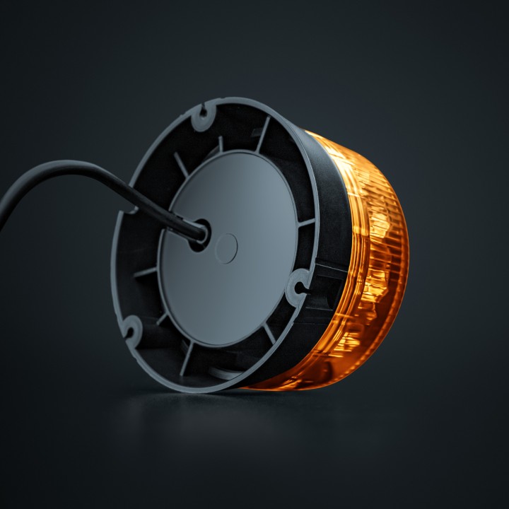 Girofar LED Omologat de Avertizare, Strands Freedom Black Raven Pharos, Culoare Amber - EDK.ro