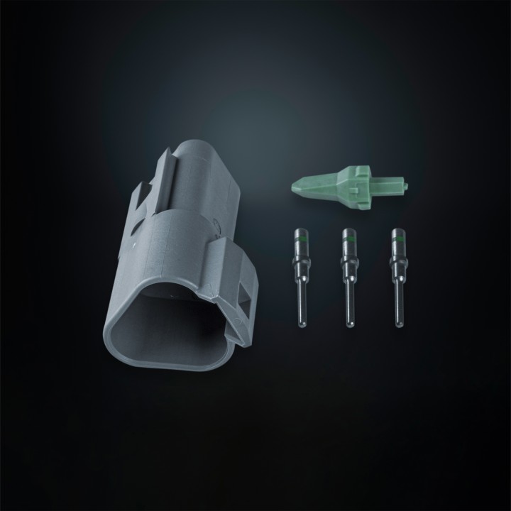 Kit Electric Pentru Proiectoare LED, Strands Connector DT 3 Male - EDK.ro