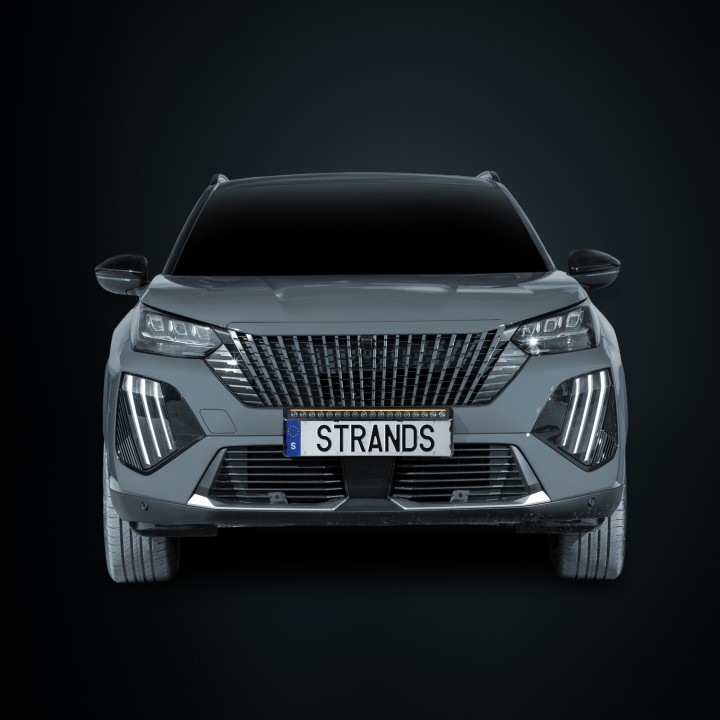 EC Approved LED Projector Integration Kit for Number Plate, Strands Nuuk D-Line 20", Peugeot 2008 2024 - Present - EDK.ro