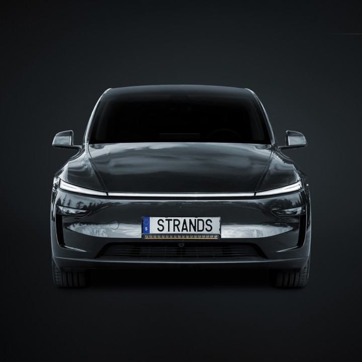 EC Approved LED Projector Integration Kit for Number Plate, Strands Nuuk D-Line 20", Tesla Model Y 2025 - Present - EDK.ro