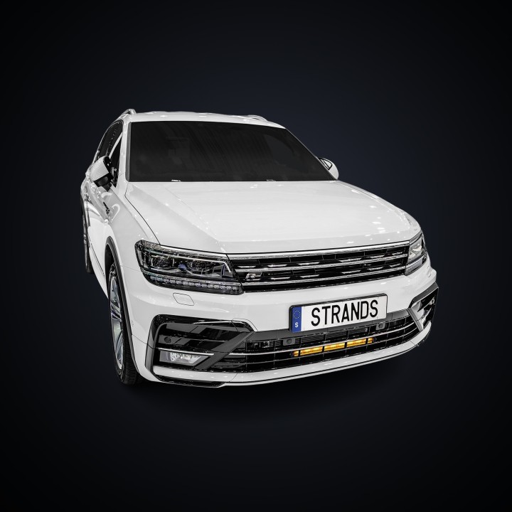 Kit de Integrare Proiectoare LED Omologate Pentru Grilă, Strands 20", Volkswagen Tiguan 2017 - 2021 - EDK.ro