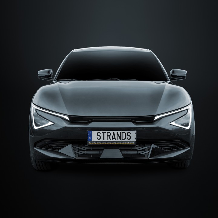 EC Approved LED Projector Integration Kit for Number Plate, Strands Nuuk D-Line 20", Kia EV6 2021 - Present - EDK.ro