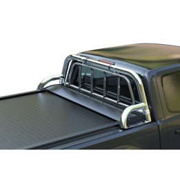 Stainless Steel Rollbar, Tessera 4x4 One and a Half Leg with Protection, Silver Color - EDK.ro
