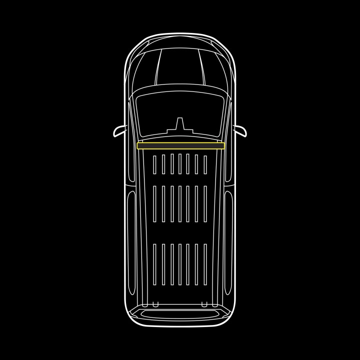 EC Approved LED Beacon Warning Light Integration Kit for Roof Front, Strands Cruise Light, Ford Transit Connect 2014 - 2022 - ED