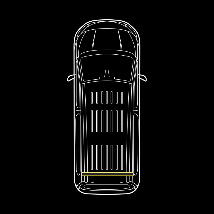 EC Approved LED Beacon Warning Light Integration Kit for Roof Rear, Strands Monitum, Ford Transit Connect 2023 - Present - EDK.r