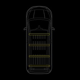 EC Approved LED Marker Lights Integration Kit for Roof, Strands Cruise Light, Mercedes-Benz Vito 2014 - Present - EDK.ro