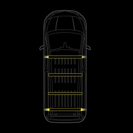 Kit de Integrare Lumini de Contur LED Pentru Plafon, Strands Cruise Light, Mercedes-Benz Vito 2014 - Prezent - EDK.ro