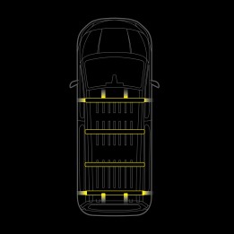 Kit de Integrare Lumini de Contur LED Pentru Plafon, Strands Cruise Light, Mercedes-Benz Vito 2014 - Prezent - EDK.ro