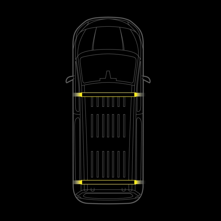 EC Approved LED Marker Lights Integration Kit for Roof, Strands Cruise Light, Opel Vivaro 2020 - Present - EDK.ro