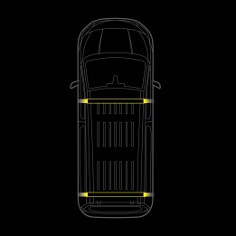 EC Approved LED Marker Lights Integration Kit for Roof, Strands Cruise Light, Kia PV5 - EDK.ro