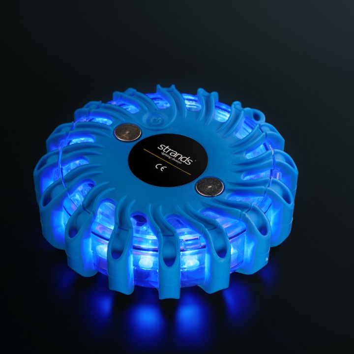 Lumină LED de Avertizare, Strands, Albastru - EDK.ro