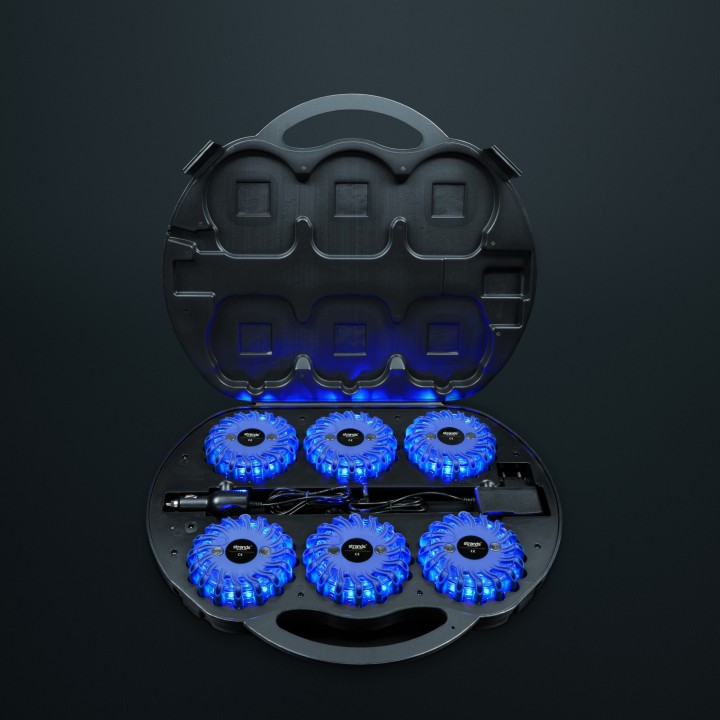 LED Warning Light, Strands, Blue - EDK.ro