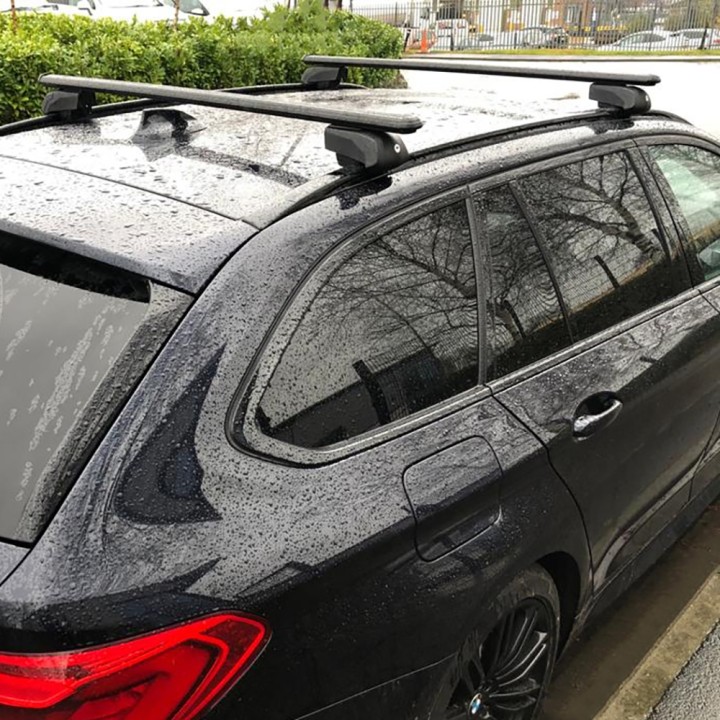 Bare Transversale de Plafon, Trux 5 Series Touring Estate pentru Șine de Plafon, Culoare Negru, BMW Seria 5 2017 - Prezent - EDK.ro