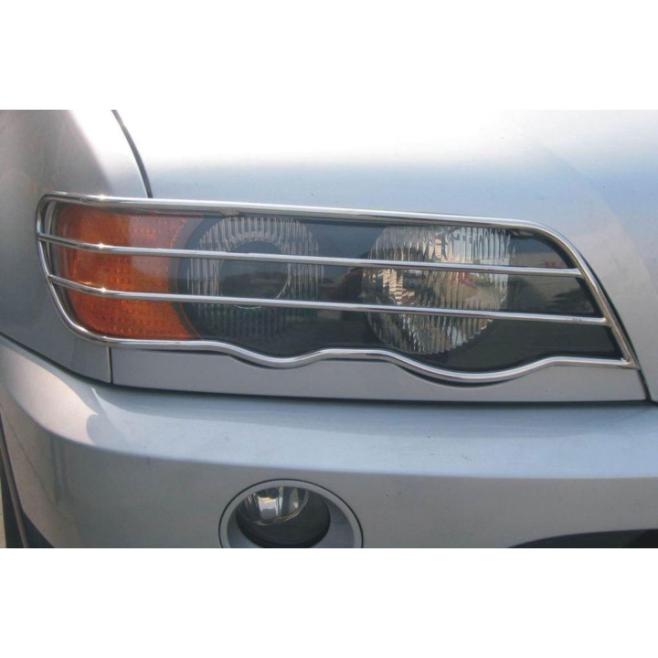 Protecții Faruri, Trux Oțel, Culoare Inox, BMW X5 2000 - 2005 - EDK.ro