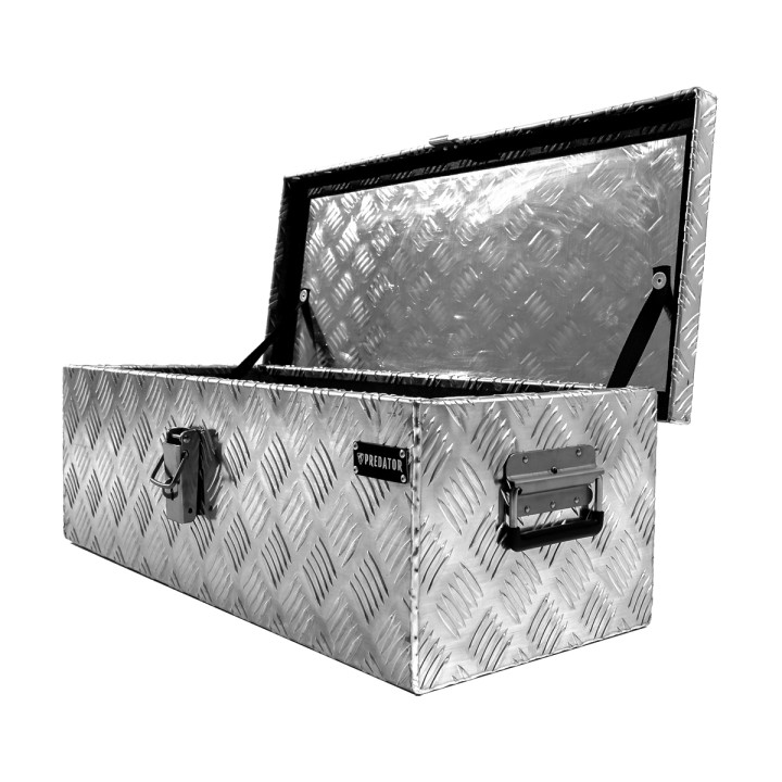 Ladă de Scule, Predator Aluminiu Chequer Plate - L123cm X W38cm X H38cm - EDK.ro