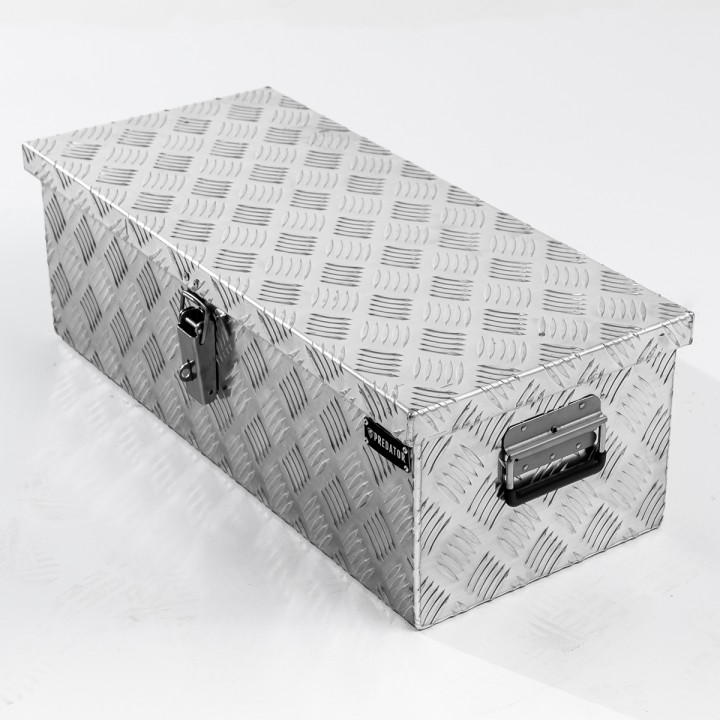 Tool Box, Predator Aluminium Chequer Plate - L123cm X W38cm X H38cm - EDK.ro