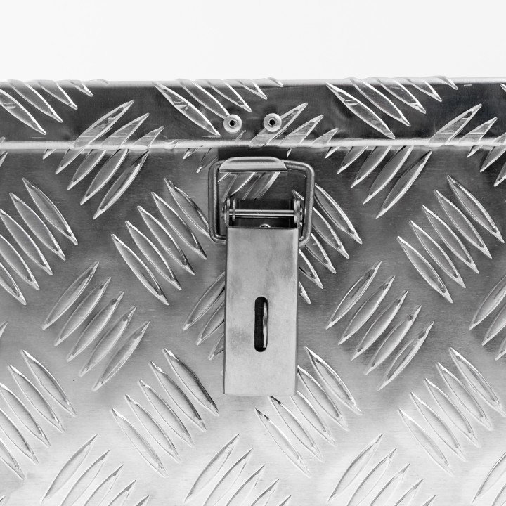 Tool Box, Predator Aluminium Chequer Plate - L123cm X W38cm X H38cm - EDK.ro