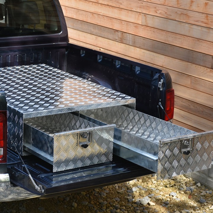 Sistem de Sertare, Trux Pickup System, Truck Bed Storage Drawers, Aluminium - EDK.ro