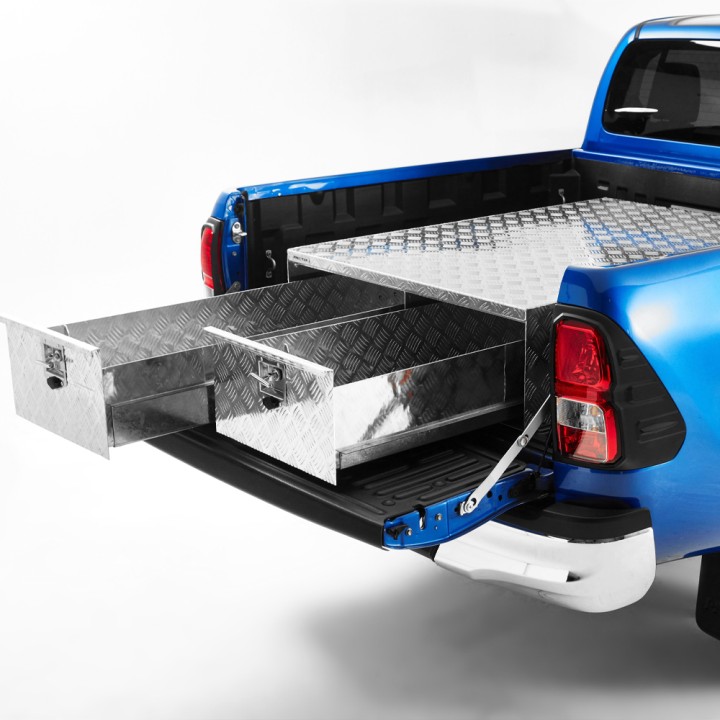 Drawer System, Trux Pickup System, Truck Bed Storage Drawers, Aluminium - EDK.ro