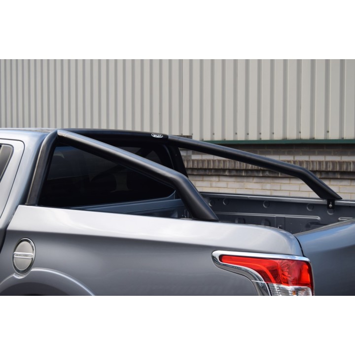 Rollbar Inox, Trux Single Hoop, Culoare Negru, Fiat Fullback Cabină Dublă 2016 - 2019 - EDK.ro