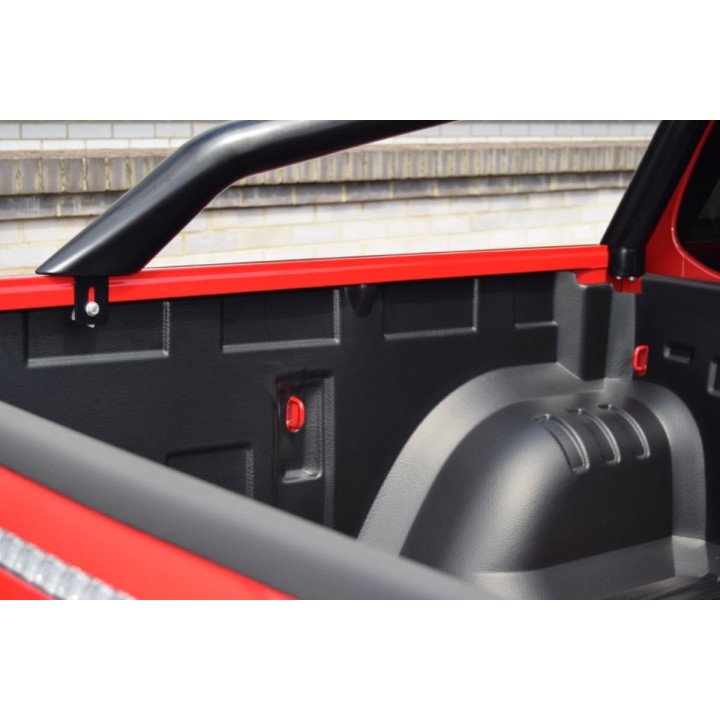 Stainless Steel Rollbar, Trux Single Hoop, Black Color, Fiat Fullback Double Cab 2016 - 2019 - EDK.ro