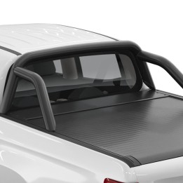 Stainless Steel Rollbar, Mountain Top, Black Color, Fiat Fullback Double Cab 2016 - 2019 - EDK.ro