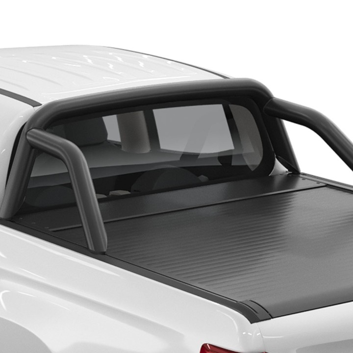 Stainless Steel Rollbar, Mountain Top, Black Color, Fiat Fullback Double Cab 2016 - 2019 - EDK.ro