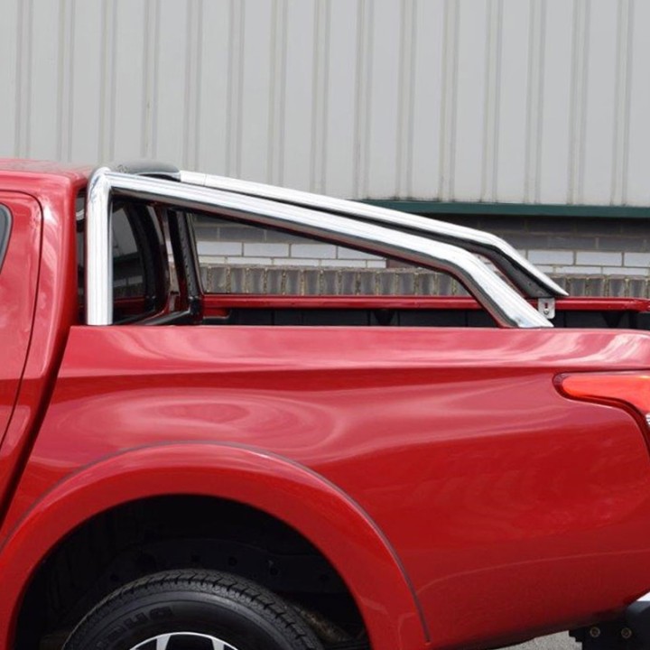 Stainless Steel Rollbar, Trux Single Hoop, Silver Color, Fiat Fullback Double Cab 2016 - 2019 - EDK.ro