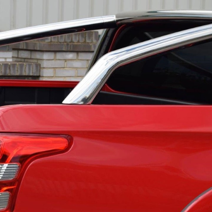 Stainless Steel Rollbar, Trux Single Hoop, Silver Color, Fiat Fullback Double Cab 2016 - 2019 - EDK.ro