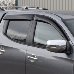 Wind Deflectors Set of 4, Trux, Color Tinted, Fiat Fullback Double Cab 2016 - 2019 - EDK.ro