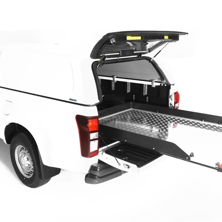 Sliding Bed Tray, Carryboy Extended Cab - Alloy Finish - Wide Type (1050 mm Width) - EDK.ro