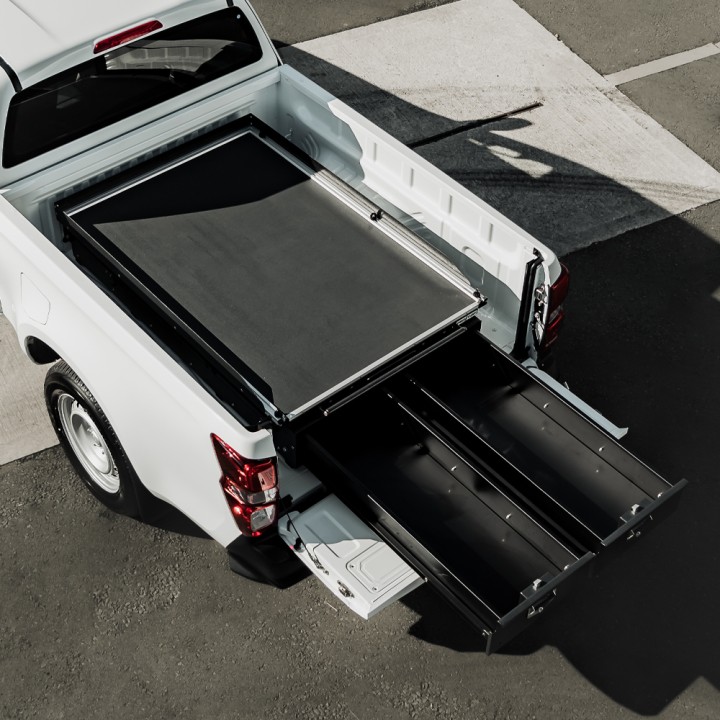 Tavă Glisantă, ProTop Drawer System cu pentru Pick-up - 1100 mm Lat, Ford Ranger, Isuzu D-Max, Toyota Hilux Cabină Single 2012 -