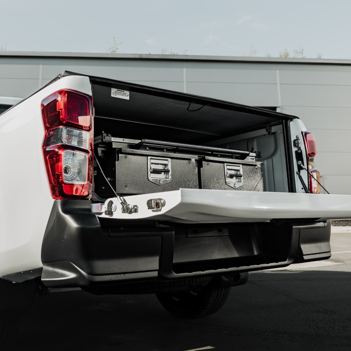 Tavă Glisantă, ProTop Drawer System cu pentru Pick-up - 1100 mm Lat, Ford Ranger, Isuzu D-Max, Toyota Hilux Cabină Single 2012 -