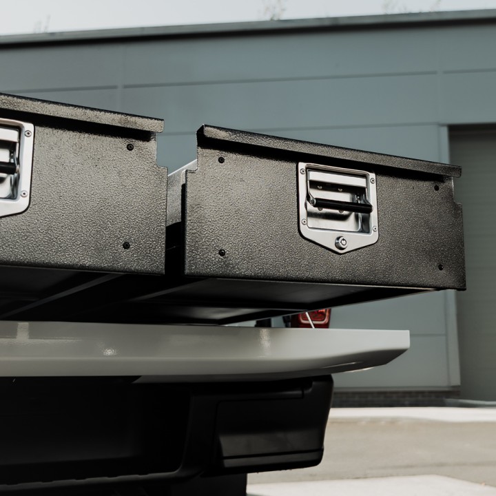 Sliding Tray, ProTop Drawer System with for Pickups - 1100 mm Wide, Ford Ranger, Isuzu D-Max, Toyota Hilux Single Cab 2012 - Pre