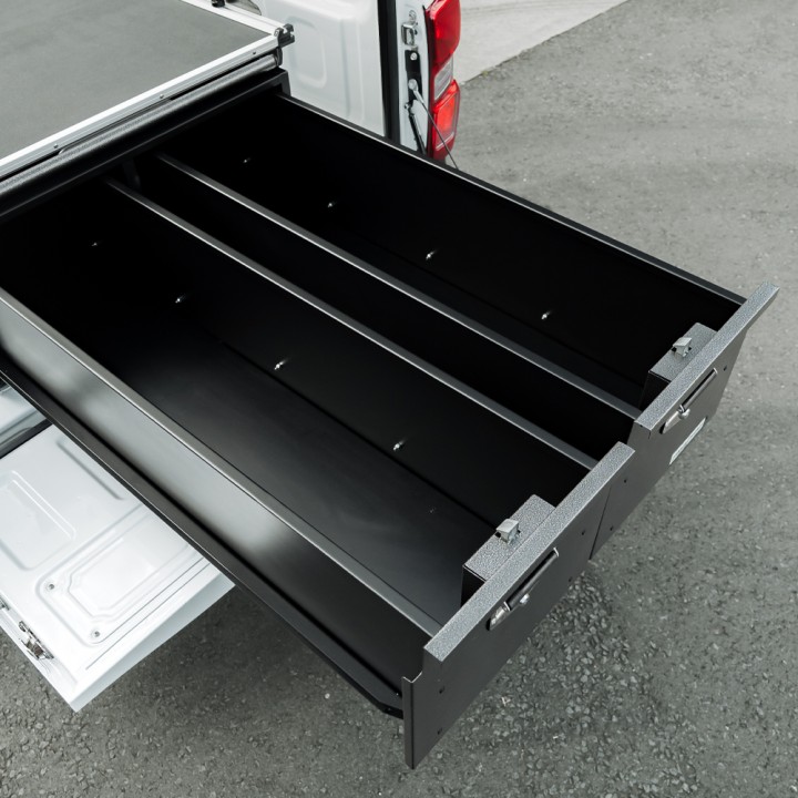 Tavă Glisantă, ProTop Drawer System cu pentru Pick-up - 980 mm Lat, Ford Ranger, Isuzu D-Max, Toyota Hilux Cabină Single 2012 - 