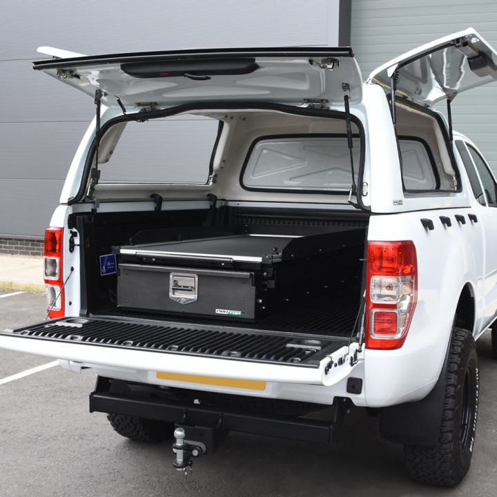 Tavă Glisantă, ProTop Single Drawer cu pentru Camionete - 1700 mm, Ford Ranger, Isuzu D-Max, Toyota Hilux Cabină Single 2012 - P