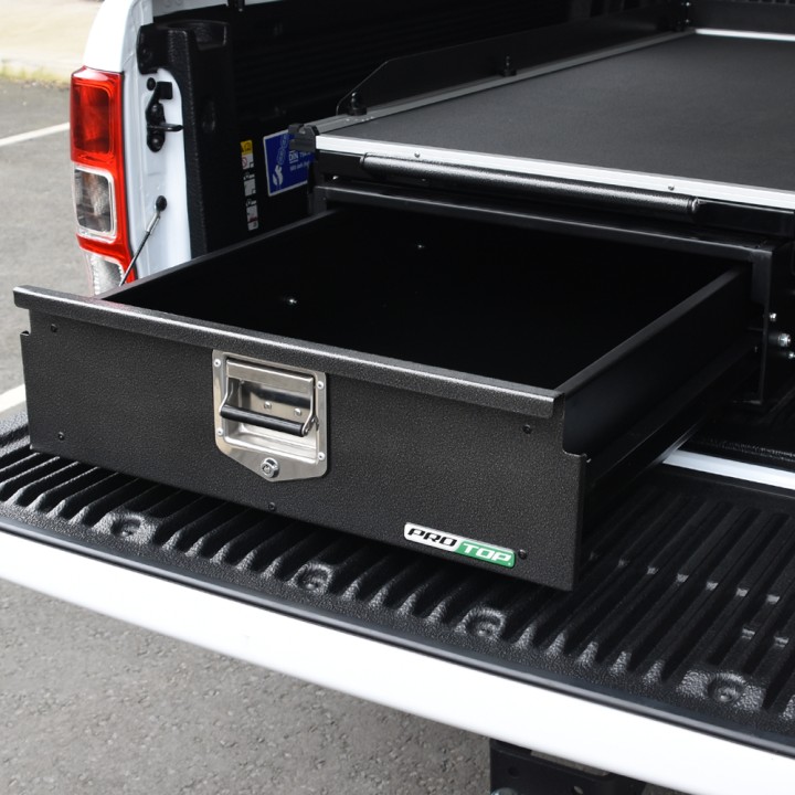 Tavă Glisantă, ProTop Single Drawer cu pentru Camionete - 1700 mm, Ford Ranger, Isuzu D-Max, Toyota Hilux Cabină Single 2012 - P