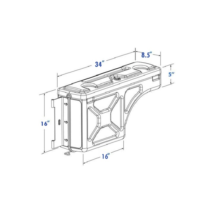 Tool Box, Predator Swing Case (Right Side), Ford F-150 1997 - 2014 - EDK.ro