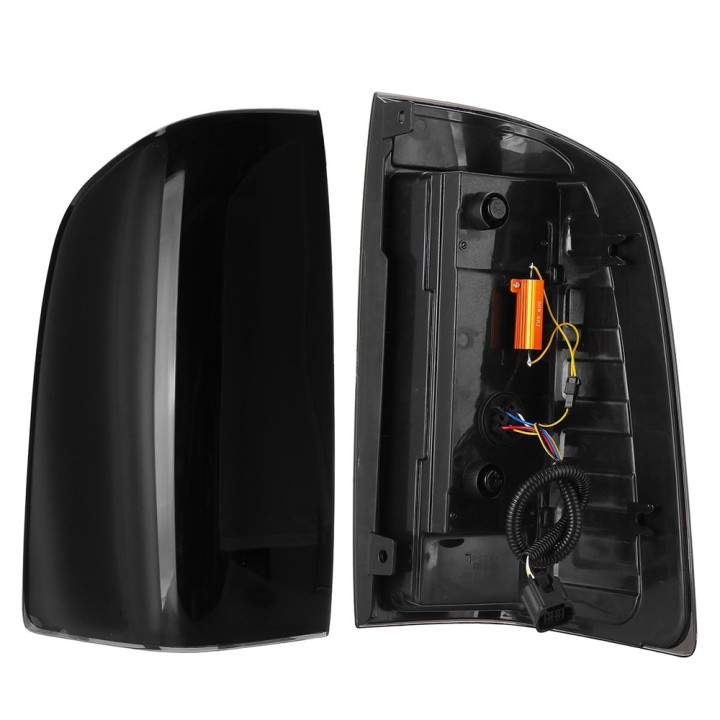 LED Tail Lights, Predator RHD LED Smoked, Ford Ranger Double Cab / Extra Cab 2006 - 2012 - EDK.ro