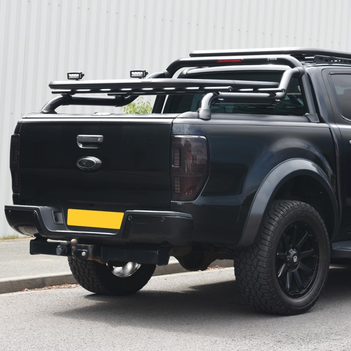 Rollbar Inox, Mountain Top, Culoare Negru, Ford Ranger Cabină Dublă 2012 - 2022 - EDK.ro