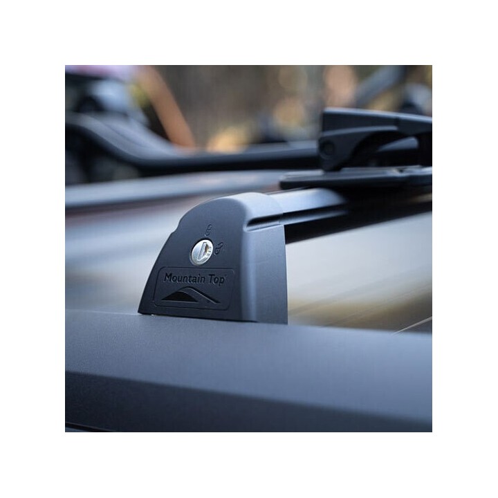 Roof Cross Bars, Mountain Top Wildtrak Roll, Color Black, Ford Ranger Double Cab 2012 - 2022 - EDK.ro