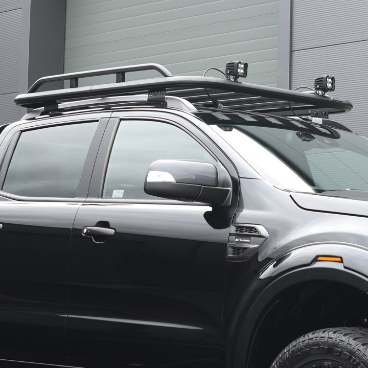Platform Roof Rack, Predator Wildtrak - with Side Rail, Ford Ranger Double Cab 2012 - 2022 - EDK.ro